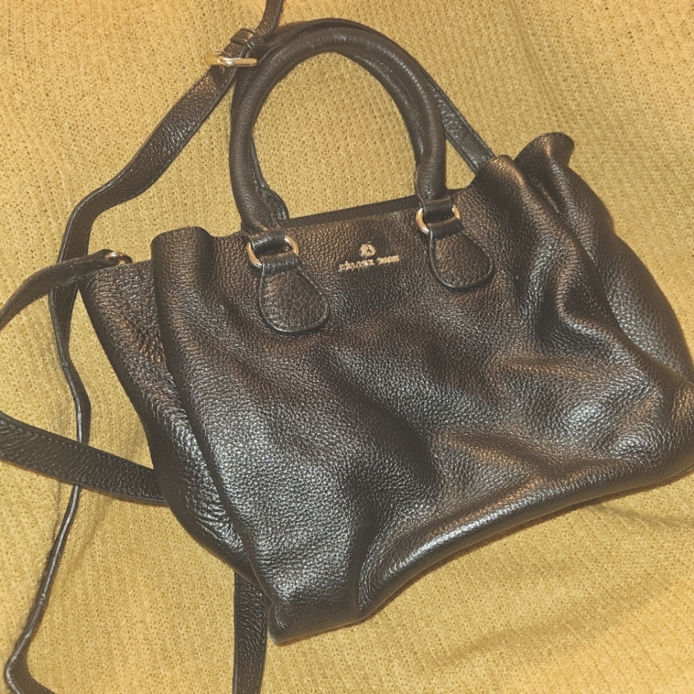 Celine Dion Leather Bag Black